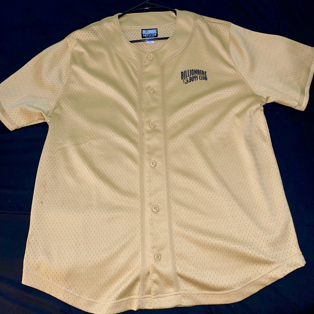 Billionaire boys club button up baseball jersey